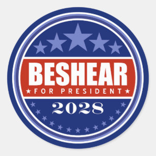 Sticker Rond Andy Beshear Président 2028