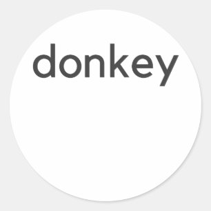 Sticker Rond âne foncé