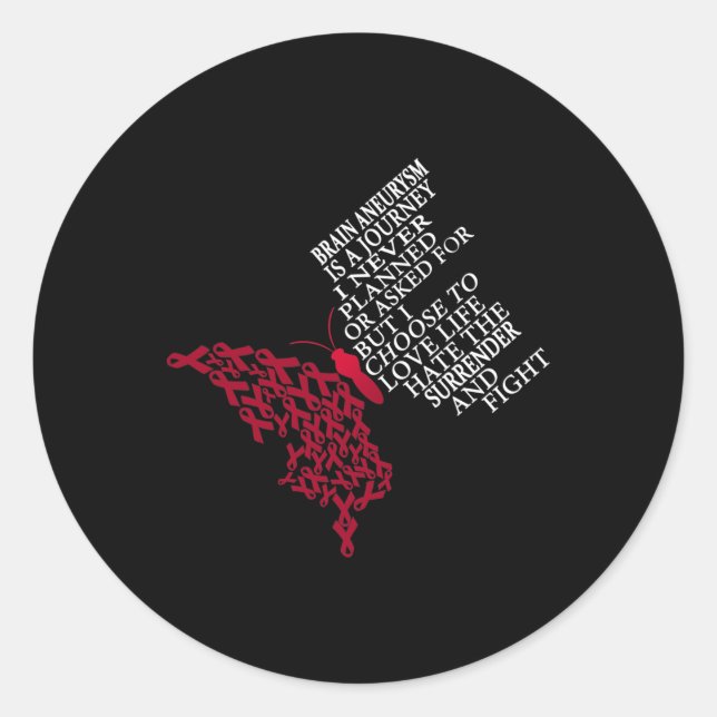 Sticker Rond Aneurysme guerrier 1 (Devant)