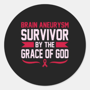 Sticker Rond Aneurysme Mois de sensibilisation des survivants S