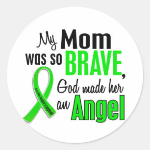 Sticker Rond Ange 1 non-Hodgkins Lymphoma Maman