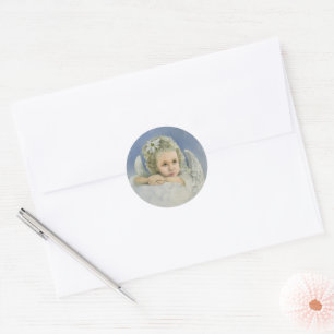 Sticker Rond Ange de Noël