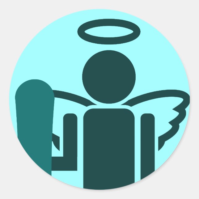 Sticker Rond ange de snowboard (Devant)