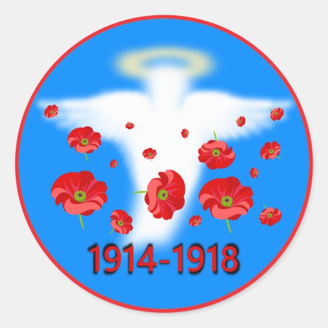 Sticker Rond Ange du Souvenir (Devant)
