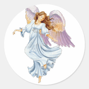 Sticker Rond Ange gardien
