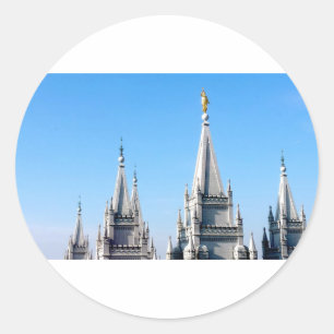 Sticker Rond ange moroni du temple mormon de salt lake city