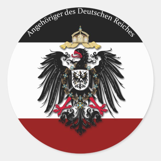 Sticker Rond Angehöriger des Deutschen Reiches (Devant)