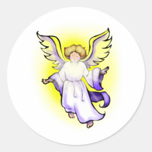 Sticker Rond Angel