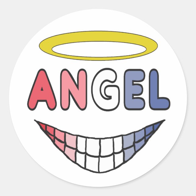 Sticker Rond Angel (Devant)