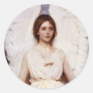 Sticker Rond Angel, Abbott Handerson Thayer Fine Art