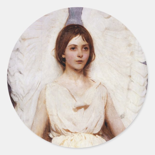 Sticker Rond Angel, Abbott Handerson Thayer Fine Art (Devant)