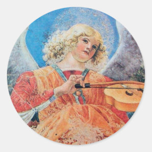 STICKER ROND ANGEL DE NOËL