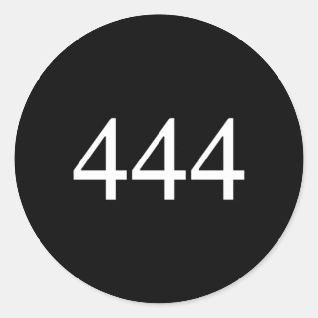 Sticker Rond Angel Numéro 444 Vous Êtes Divincieusement Protégé (Devant)