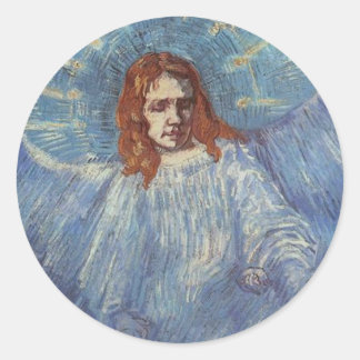 Sticker Rond Angel par Vincent van Gogh
