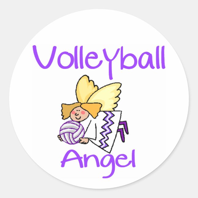 Sticker Rond Angel VolleyChick VB (Devant)