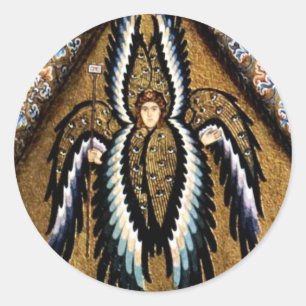 Sticker Rond Angels De Meister Von Cefalã¹ (Meilleure Qualité)