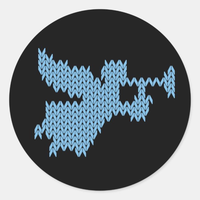 Sticker Rond Angle de Noël avec trompette Christian UCS (Devant)