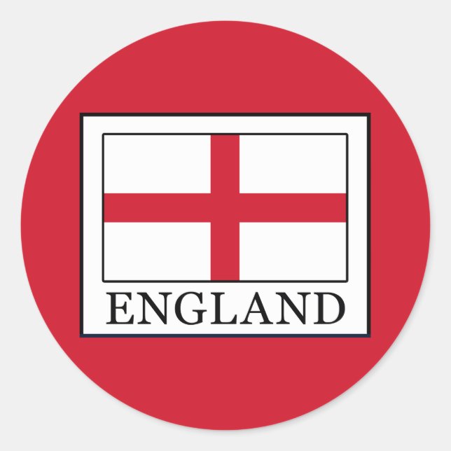 Sticker Rond Angleterre (Devant)