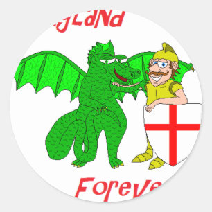 Sticker Rond Angleterre à jamais