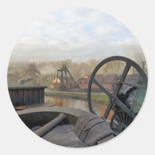 STICKER ROND ANGLETERRE VICTORIENNE