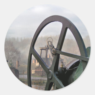 STICKER ROND ANGLETERRE VICTORIENNE