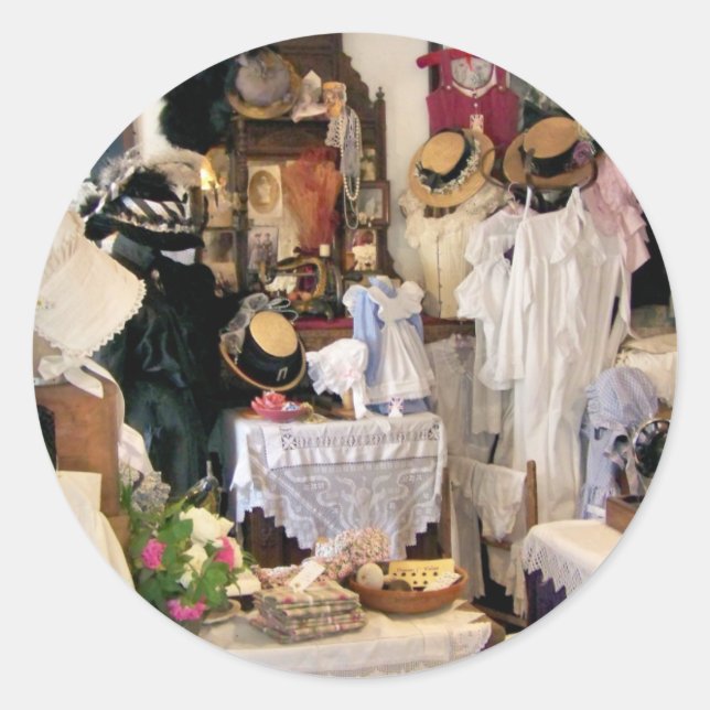 STICKER ROND ANGLETERRE VICTORIENNE (Devant)