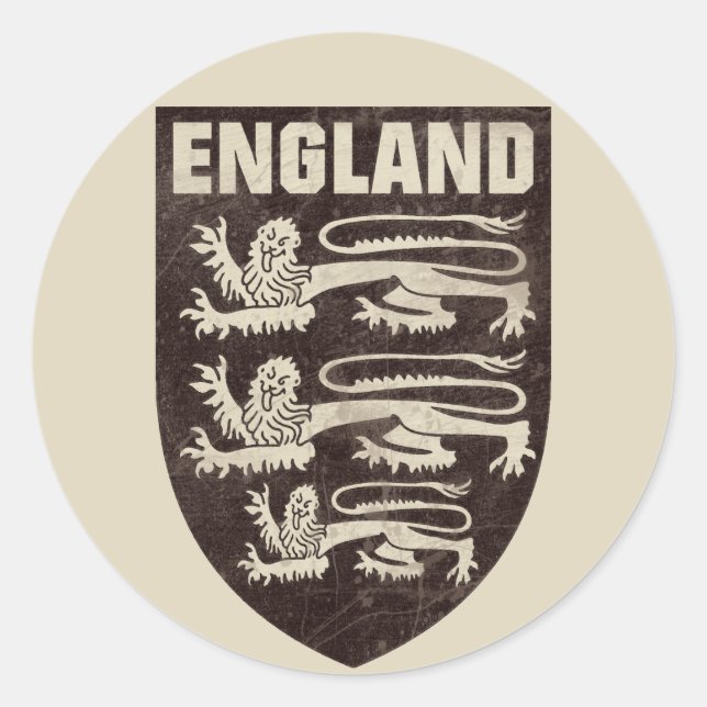 Sticker Rond Angleterre vintage (Devant)