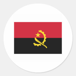 Sticker Rond Angola FLAG International