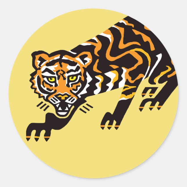 Sticker Rond Animal en voie de disparition - Espèce sauvage Coo (Devant)