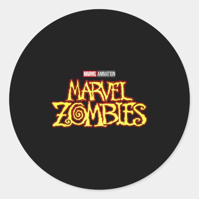 Sticker Rond Animation Zombies Tv Series Logo  (Devant)