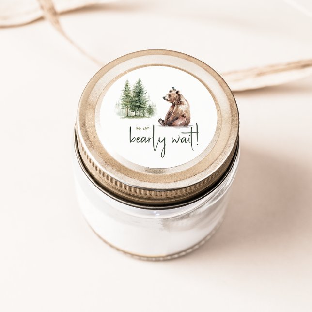 Sticker Rond Animaux des Bois que nous avons hâte de retrouver (Créateur téléchargé)