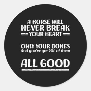 Sticker Rond Animaux Équitation Horsescute Ss Cute Ss Farm
