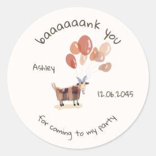 Sticker Rond Animaux mignons Animaux Animaux domestiques soyeux