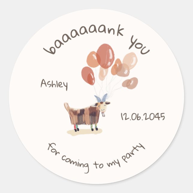 Sticker Rond Animaux mignons Animaux Animaux domestiques soyeux (Devant)