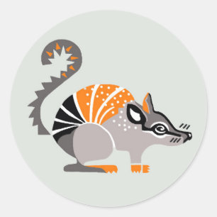 Sticker Rond Animaux sauvages - NUMBAT - Conservation - Austral