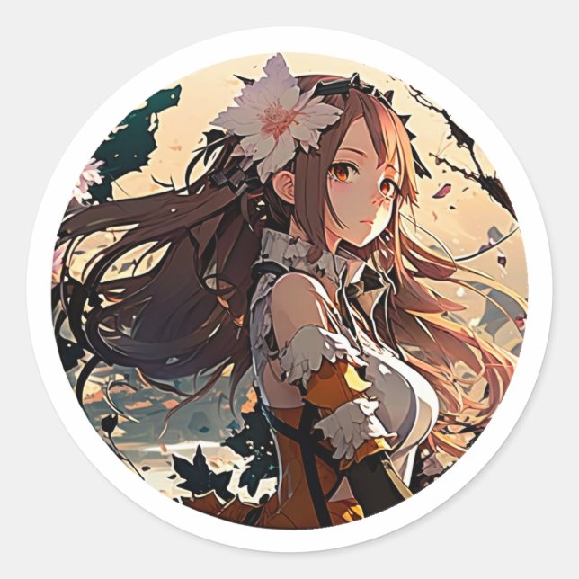 Sticker Rond Anime Akira Art Stiker (Devant)