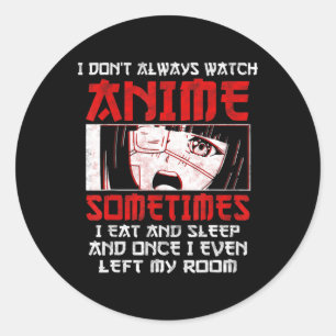 Sticker Rond Anime Art Lover Pour Filles Femmes Garçons mignonn