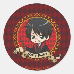 Sticker Rond Anime Harry Potter