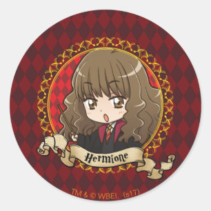 Sticker Rond Anime Hermione Granger