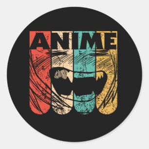 Sticker Rond Anime Manga Kawaii japonais Anime Manga