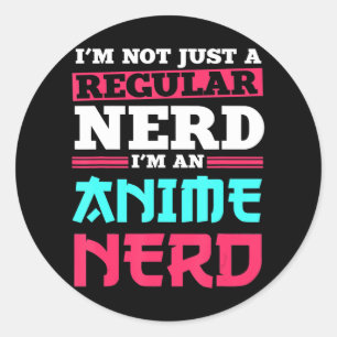 Sticker Rond Anime Vêtements Nerd Manga Art Cosplay Otaku Cadea