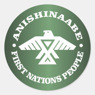 Sticker Rond Anishinaabe (Ojibwe, Chippewa)