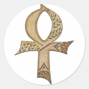 Sticker Rond Ankh