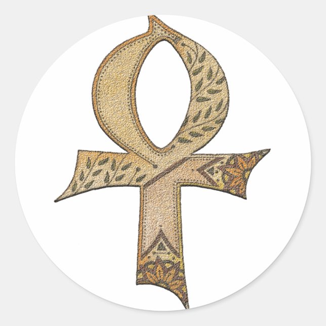 Sticker Rond Ankh (Devant)