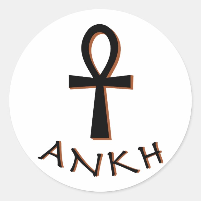 Sticker Rond Ankh (Devant)
