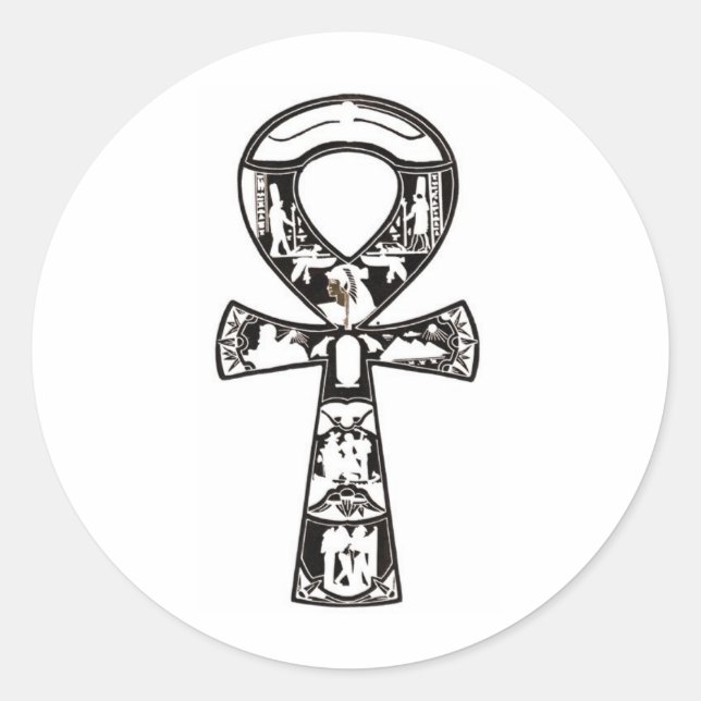 Sticker Rond Ankh 1 (Devant)