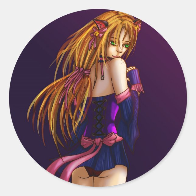 Sticker Rond Anna Kat (Devant)