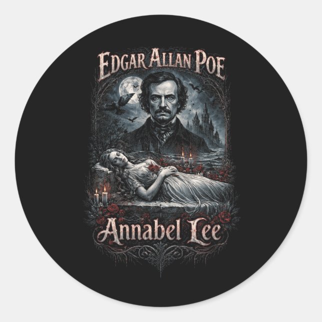 Sticker Rond Annabel Lee (Devant)