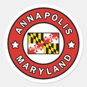 Sticker Rond Annapolis le Maryland
