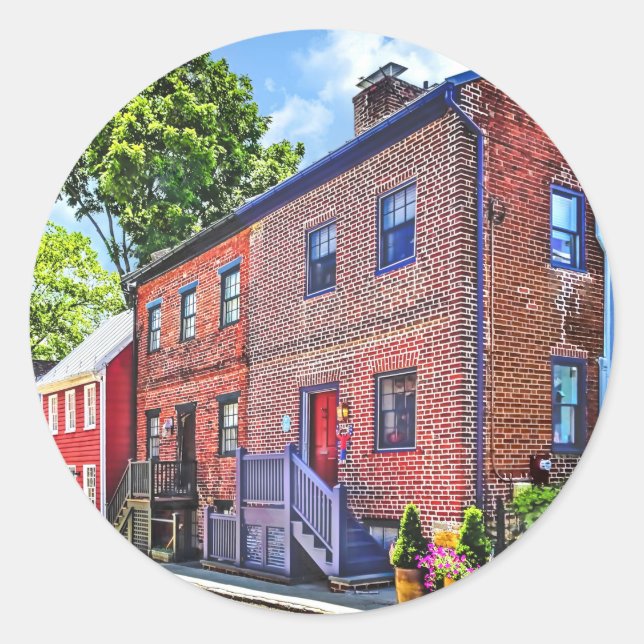 Sticker Rond Annapolis MD - rue Fleet (Devant)